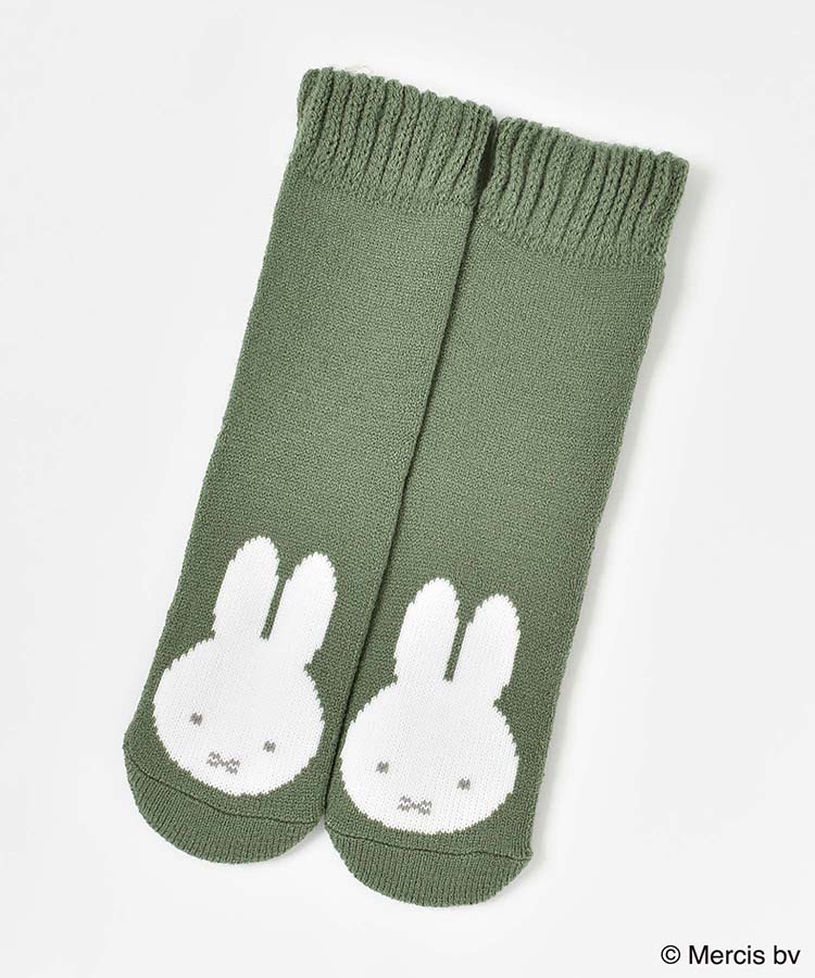 ミッフィーフェイス編みルームソックス