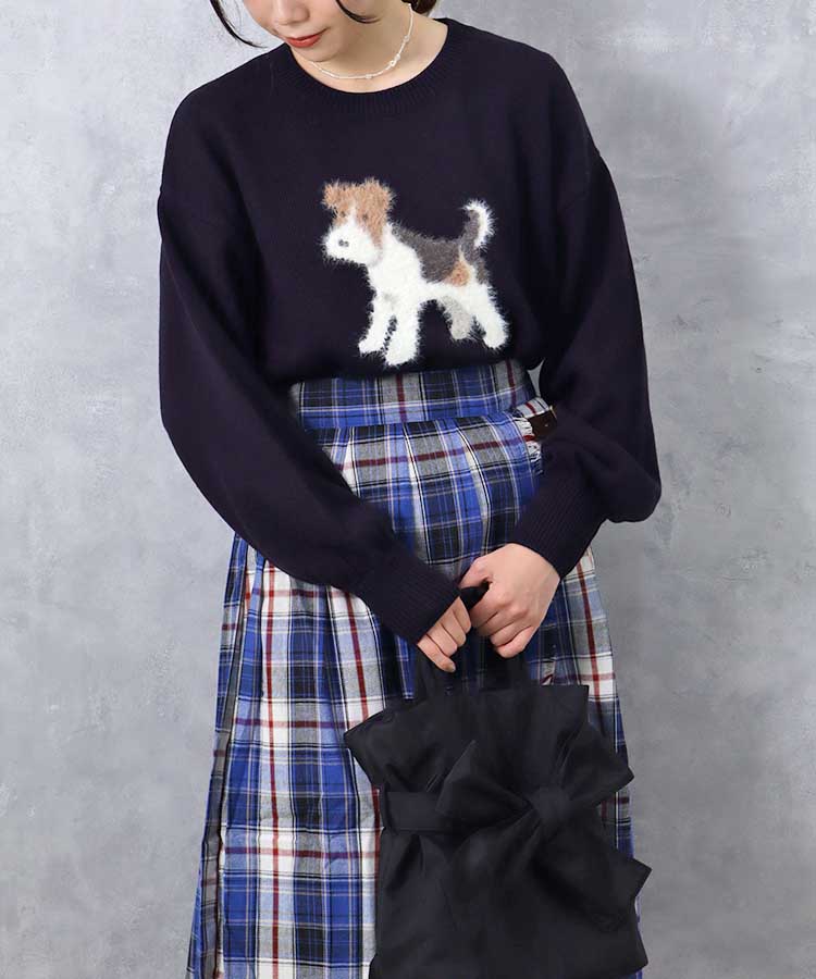 ≪OUTLET≫le petale Fluffy terrierニットプルオーバー