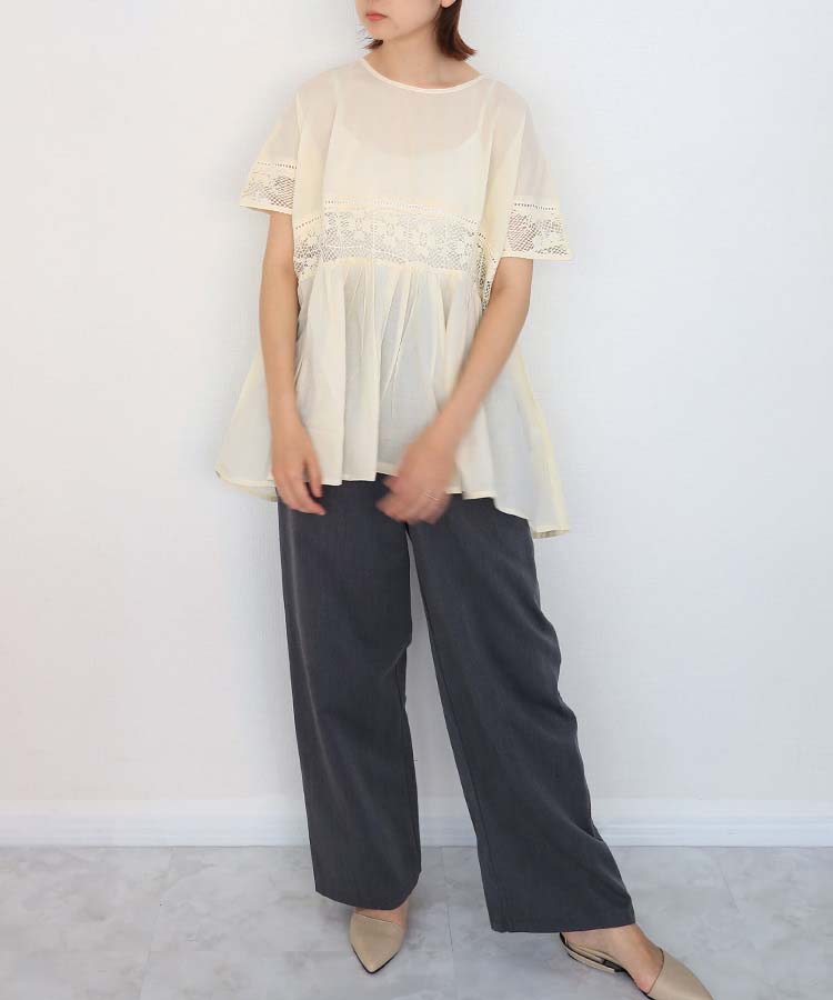 ≪SALE≫クロシェレースプルオーバー