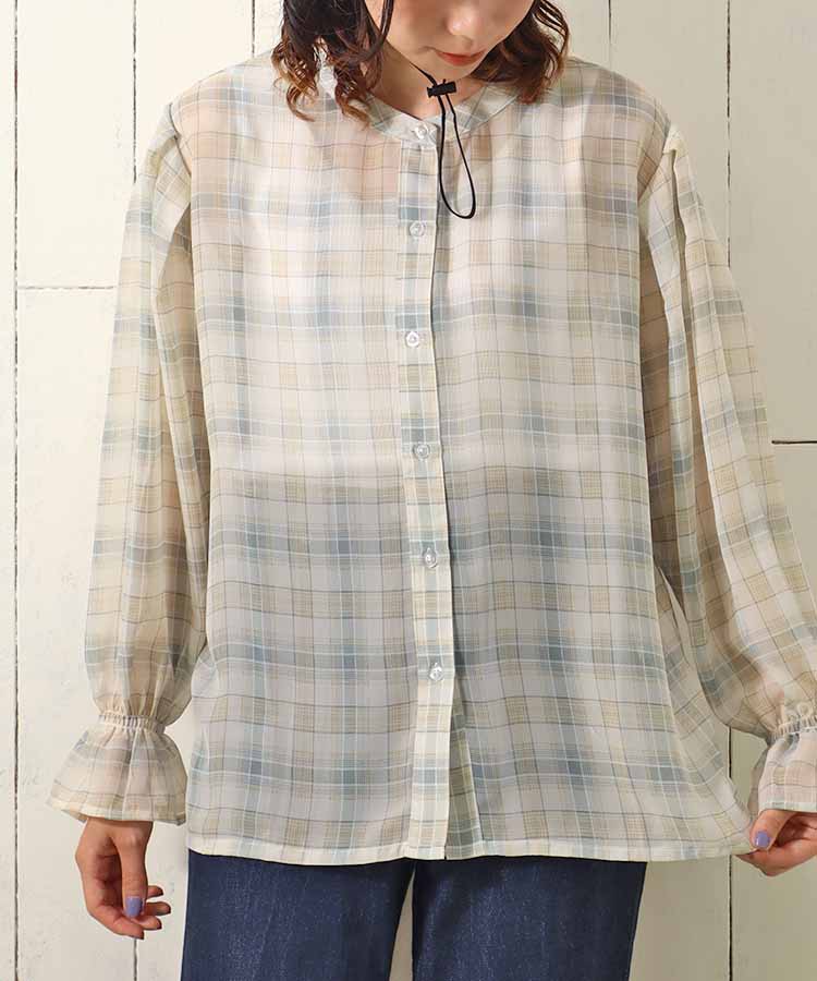 ≪SALE≫シアーバックリボンブラウス