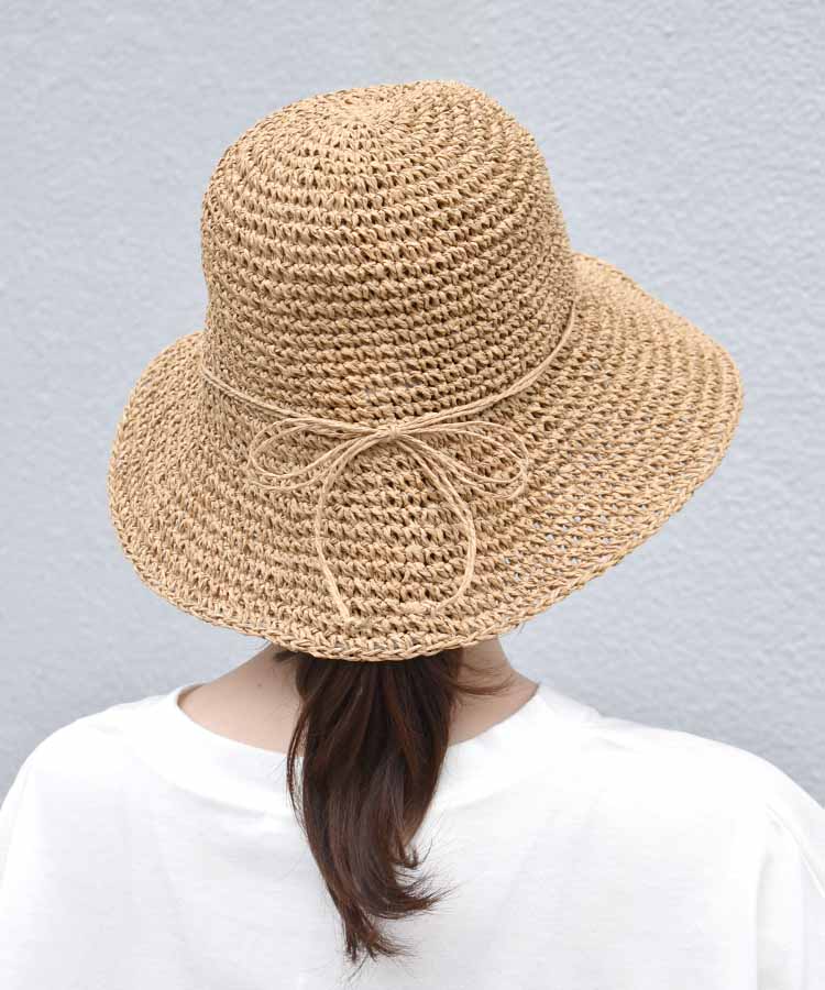 ≪SALE≫シンプル細編みペーパーハット