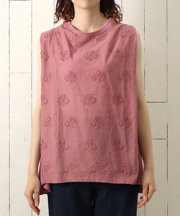 ≪SALE≫ノースリーブ3D刺繍ブラウス