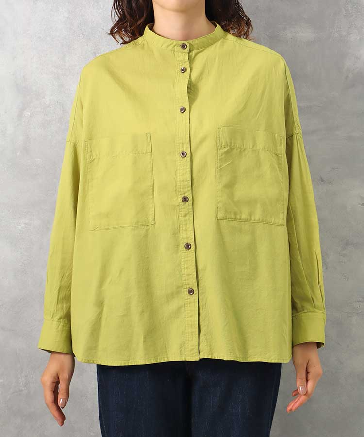 バンドカラーシャツ