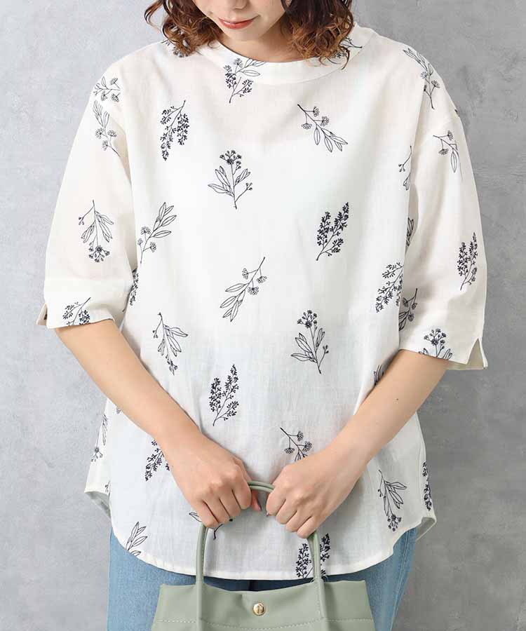 ≪SALE≫フラワー刺繍ブラウス