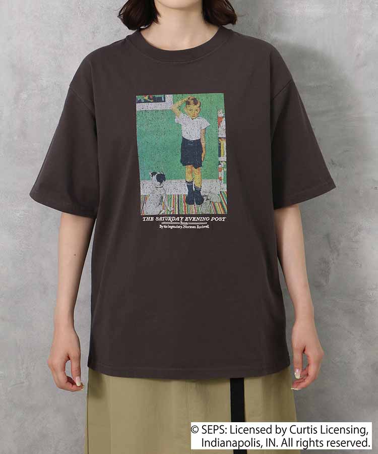 BOY＆DOGプリントTシャツ