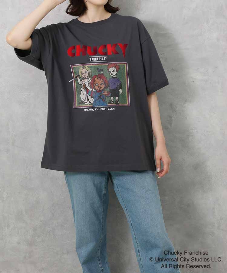 CHUCKYバンド風イラストTシャツ