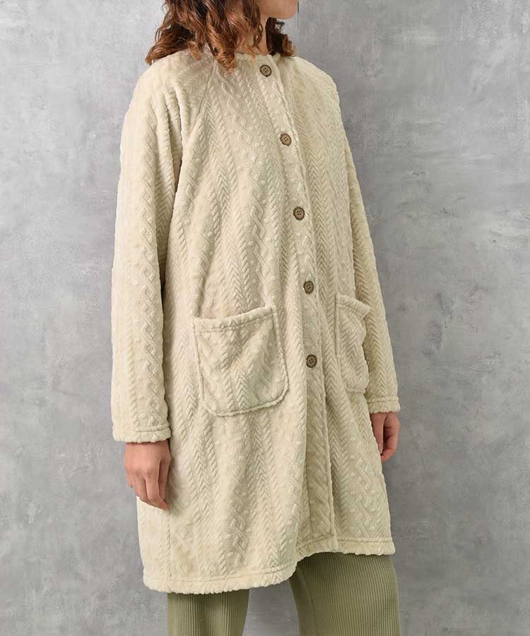 型押しマイクロノーカラーガウン26