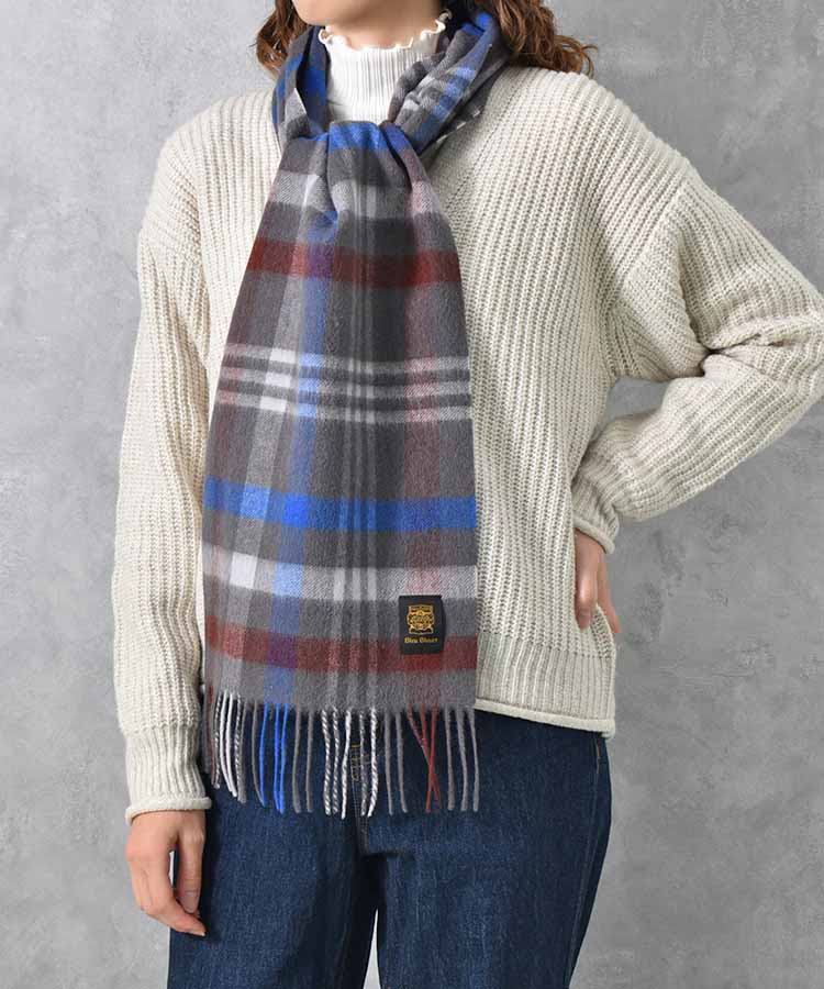 オリジナルネームウールチェックマフラー