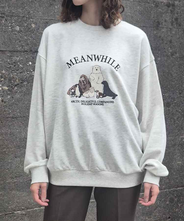 アニマル刺繍スウェット