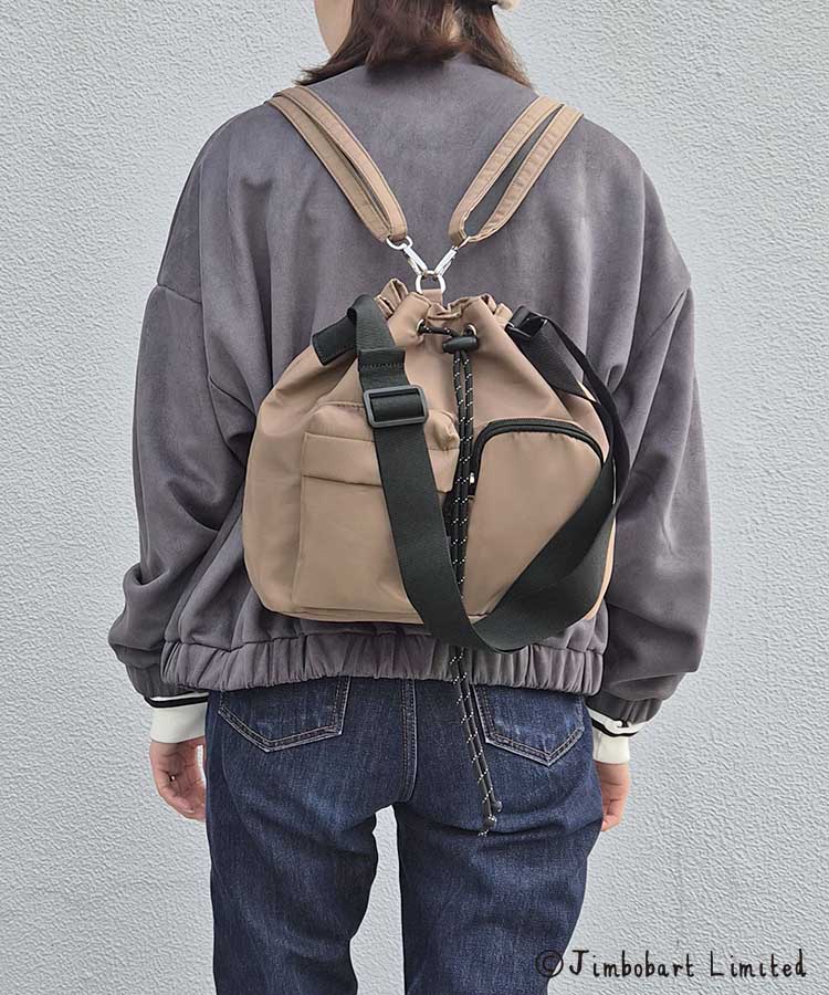 ジムボバートポケット２WAY巾着