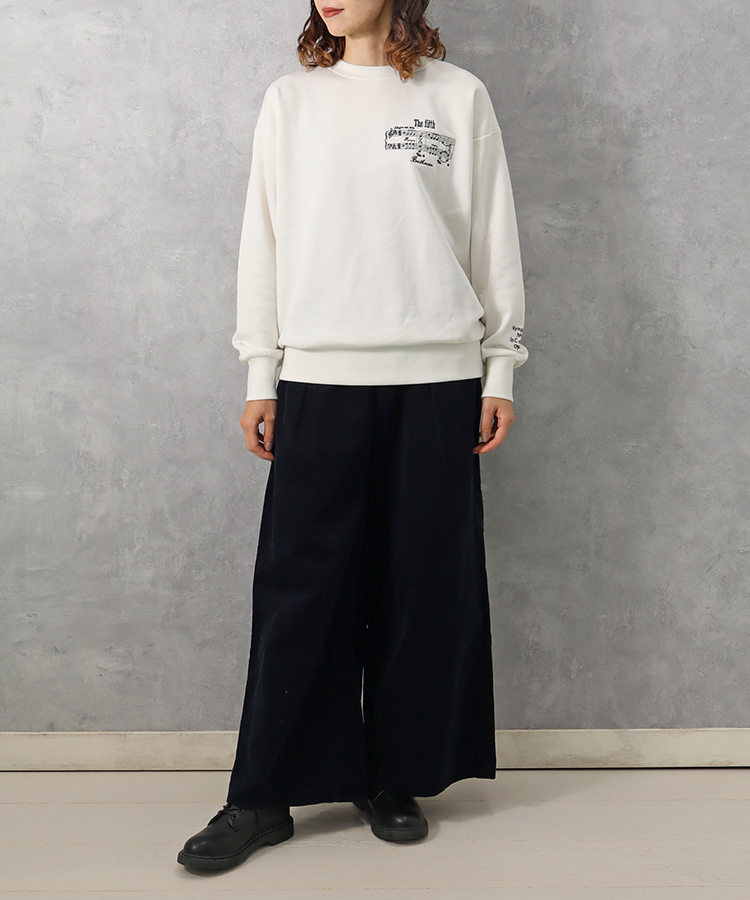 ベートーヴェン楽譜刺繍スウェット