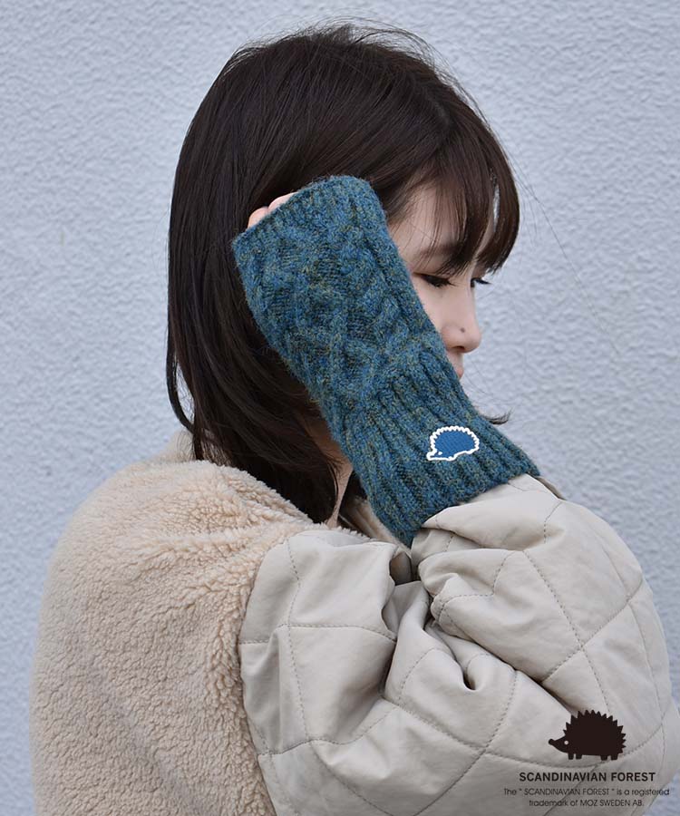 スカンジナビアンフォレスト  刺繍フィンガーレスグローブ