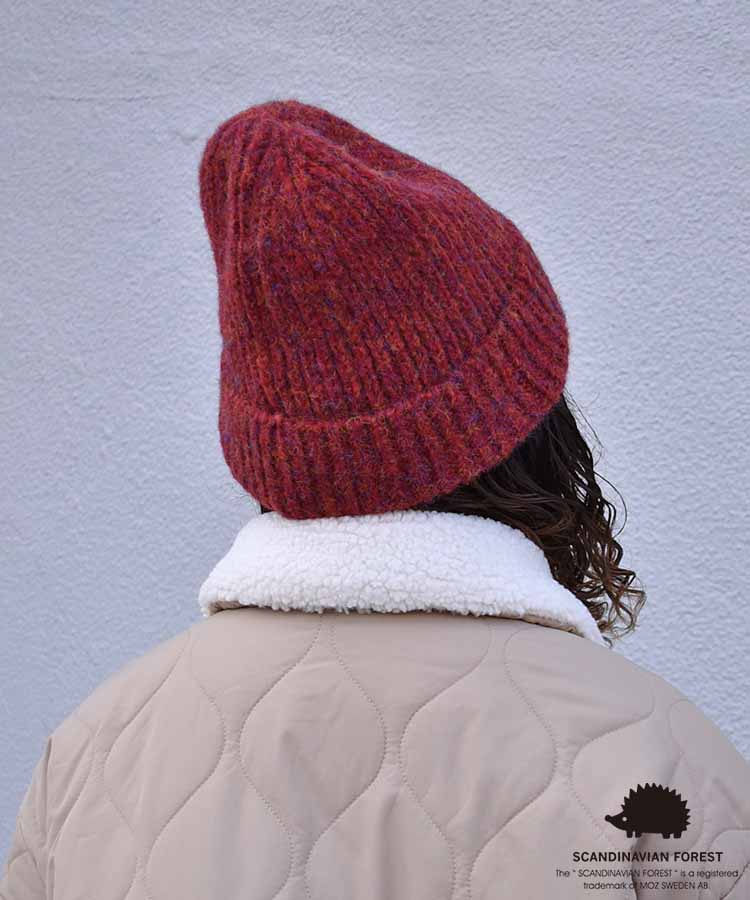 スカンジナビアンフォレスト 刺繍ニット帽