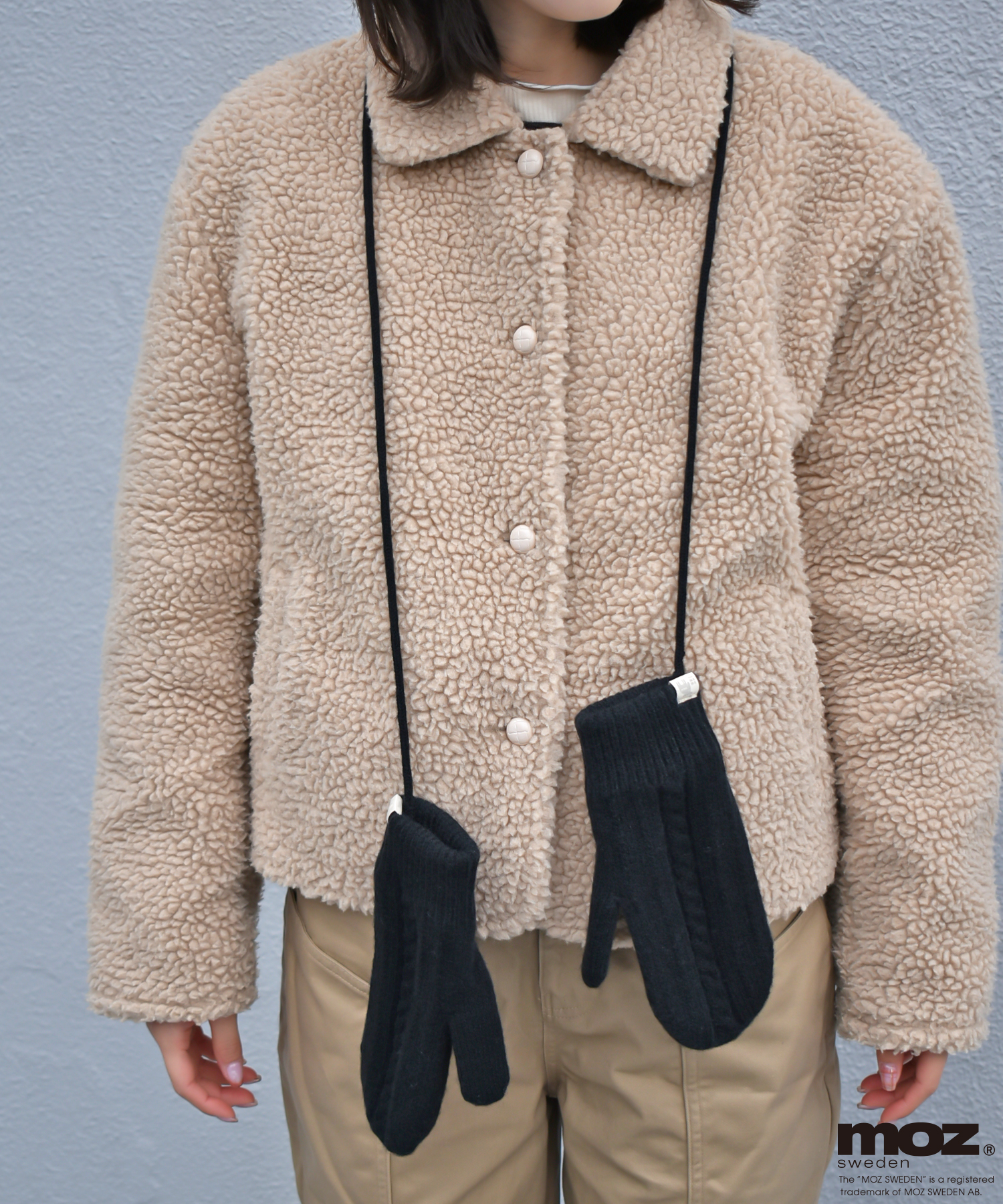 MOZストラップ付ミトン