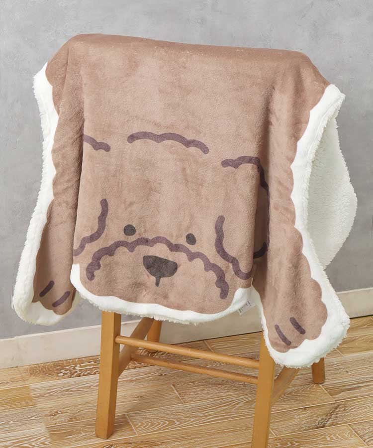 【WEB限定】犬のかたちブランケット