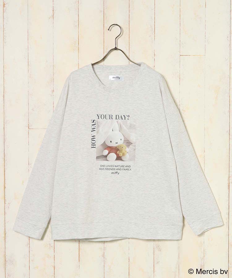 ミッフィーフォトミニ裏毛ルームウェア上下セット