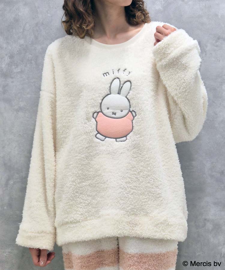 ミッフィーふわもこルームウェア上下セット