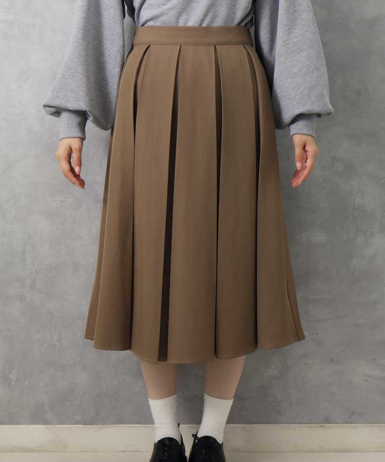 le petaleボックスプリーツスカート