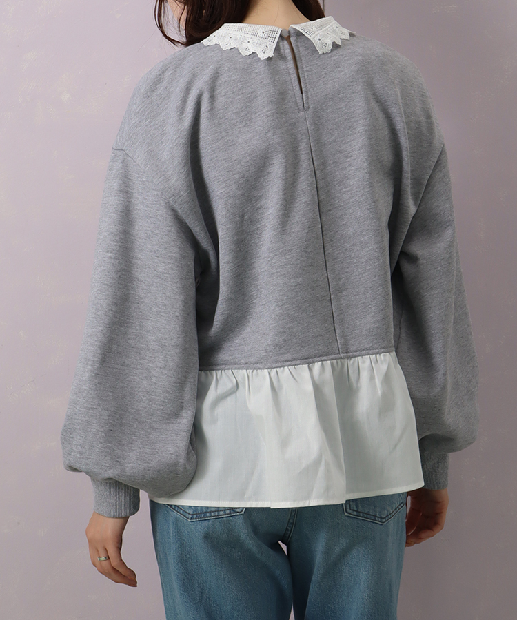 le petaleレースカラープルオーバー