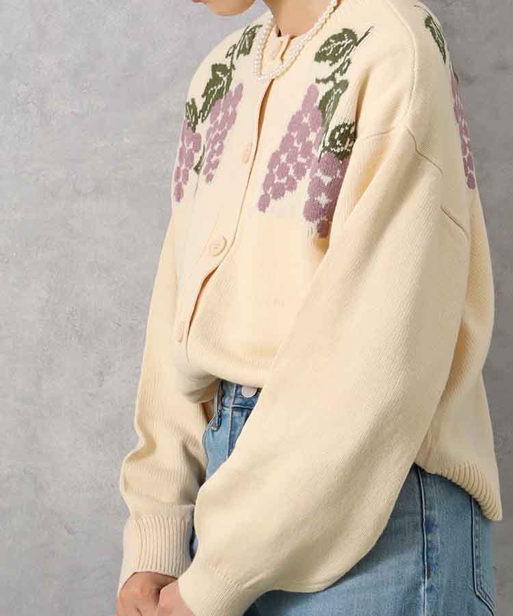 le petale グレープニットカーディガン