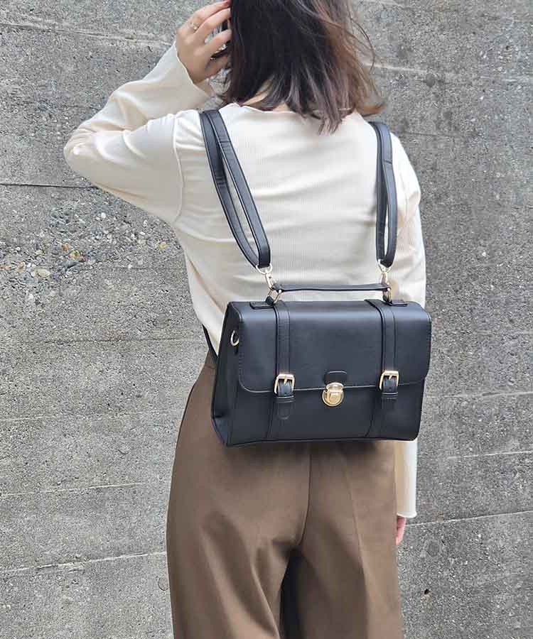 差し込み金具3Wayサッチェルバッグ