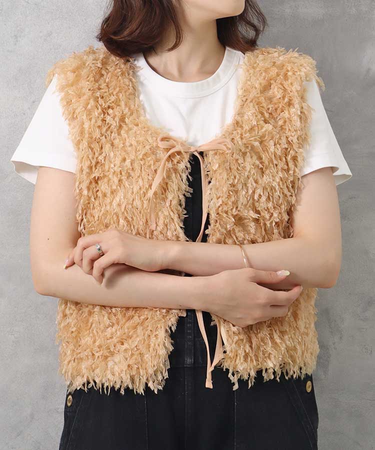 ≪SALE≫【WEB限定】フリンジ2wayベスト