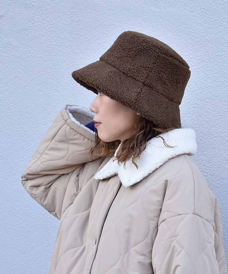 ≪SALE≫ボアバケットハット