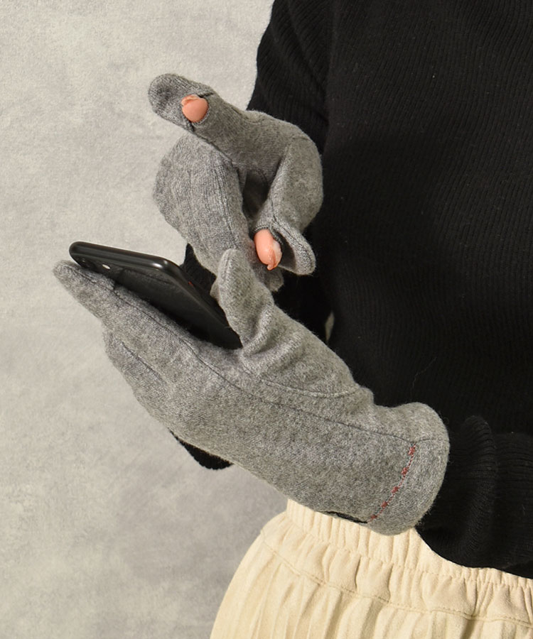 指フードフラワー刺繍グローブ