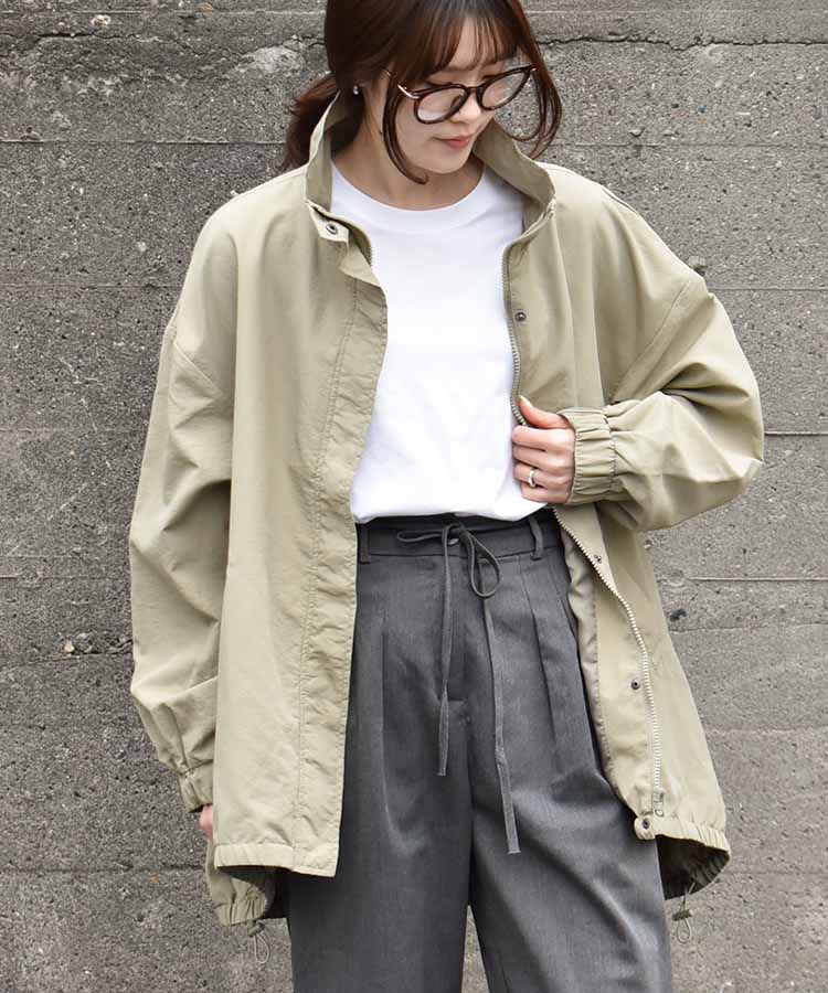 スタンドカラーブルゾン