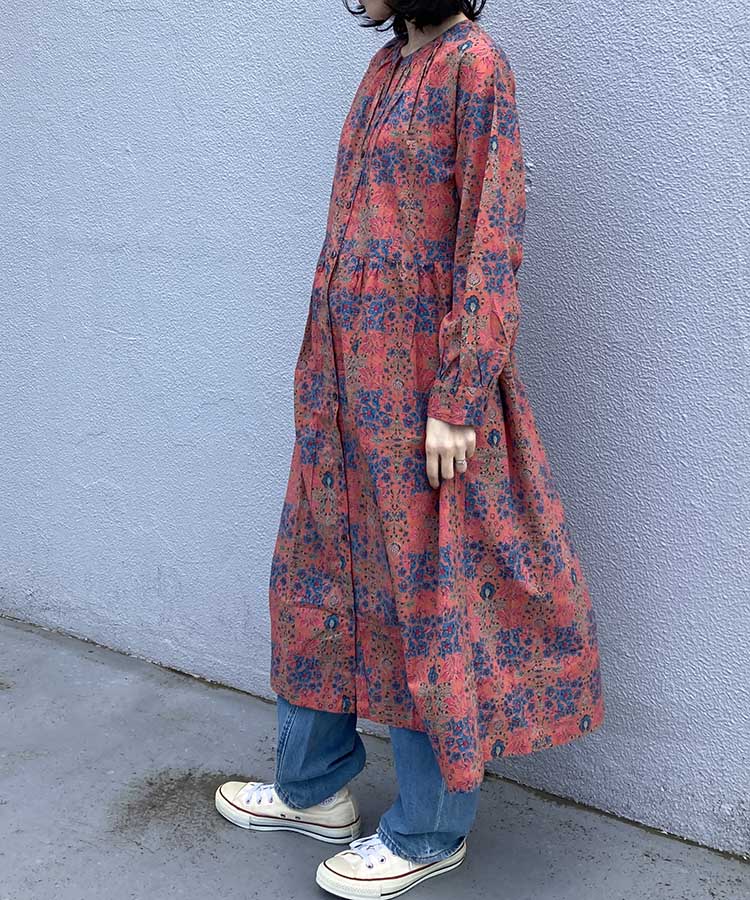 【WEB限定】ガーデンクロス前開きワンピース