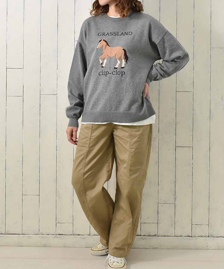 horse clip-clopニット