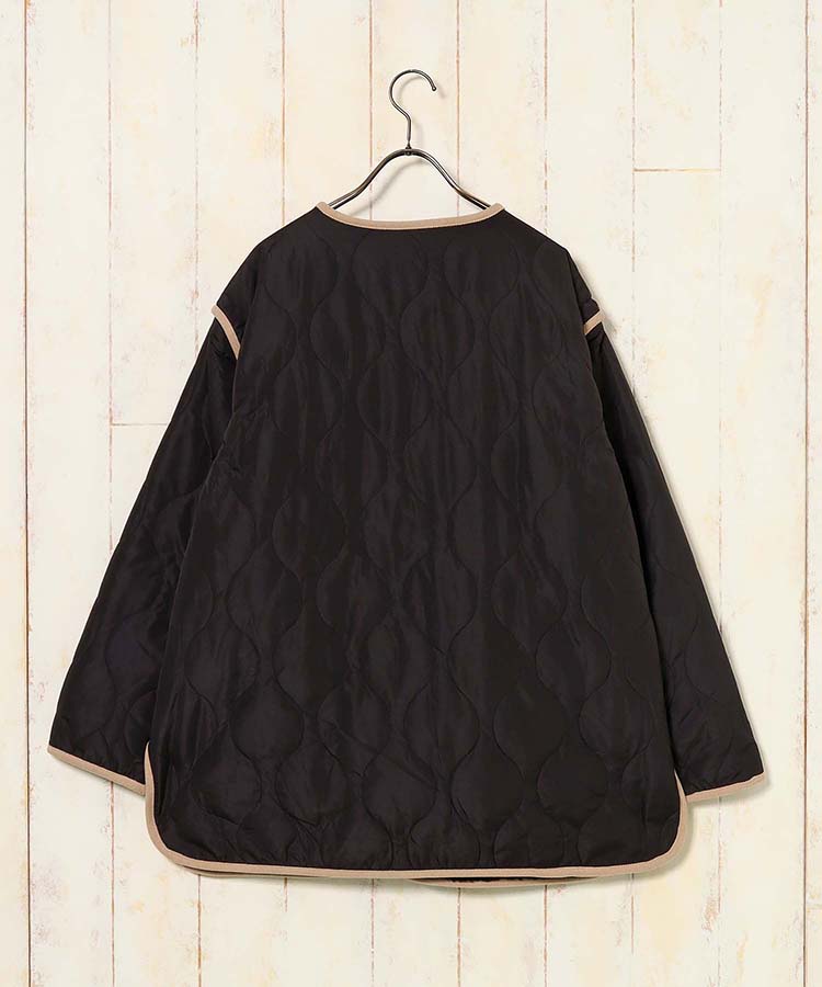 ≪SALE≫付け袖3wayリバーシブルキルトボアブルゾン