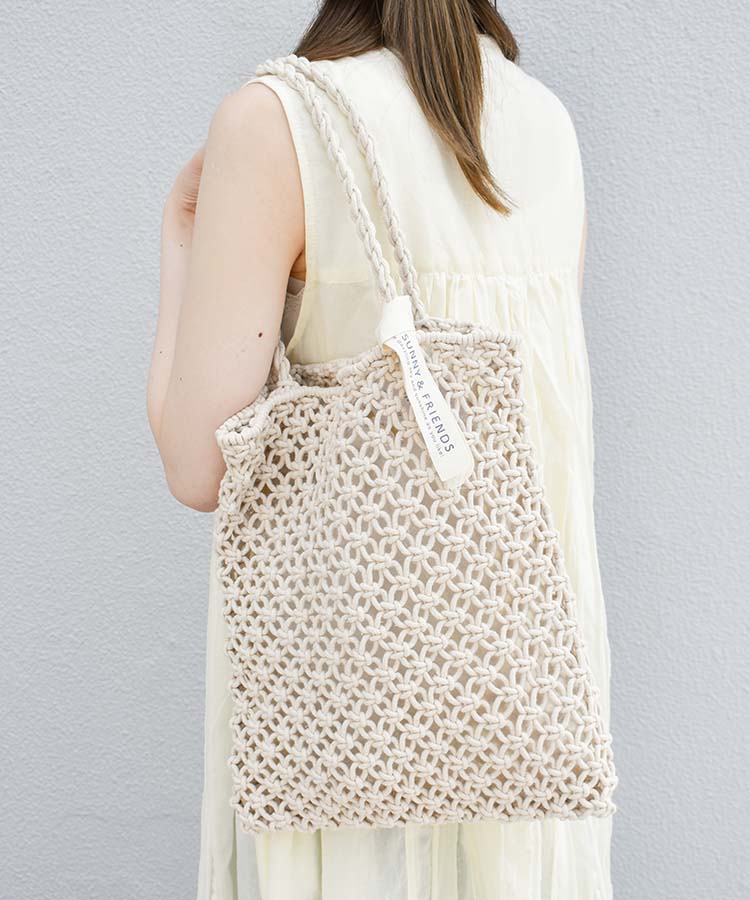 ≪SALE≫SUNNY&FRIENDSマクラメトートバッグ