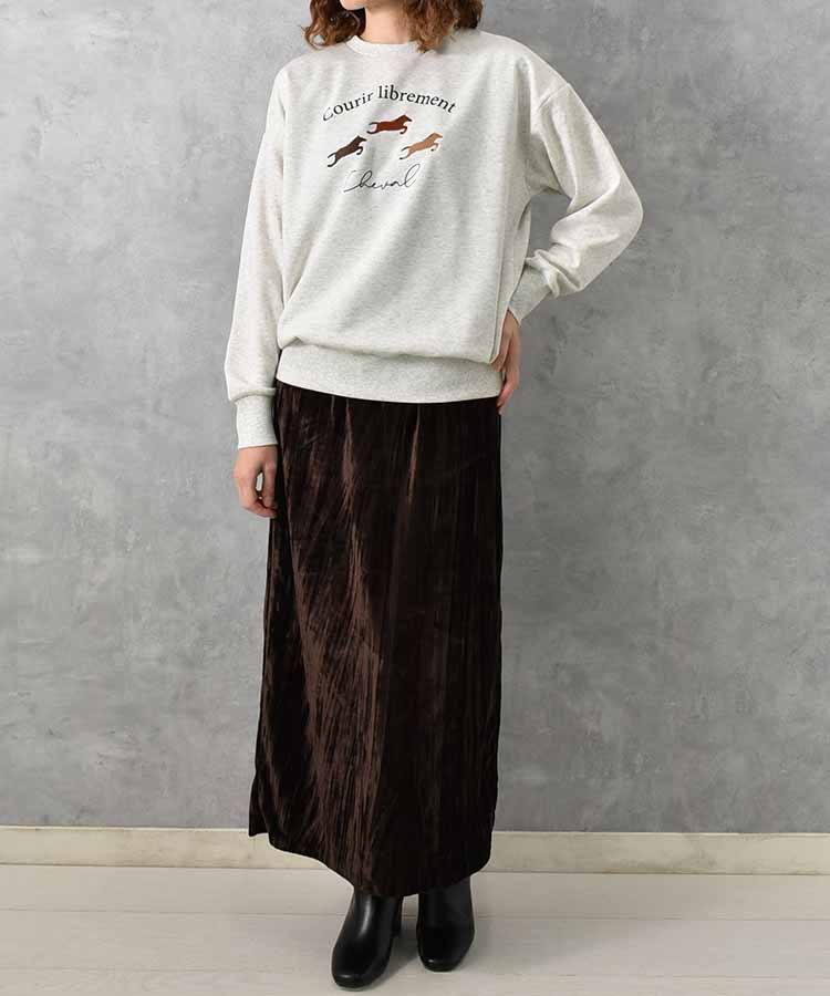 cheval刺繍スウェット