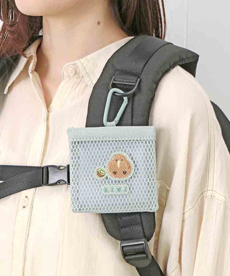 レアアニマルカラビナ付きミニポーチ