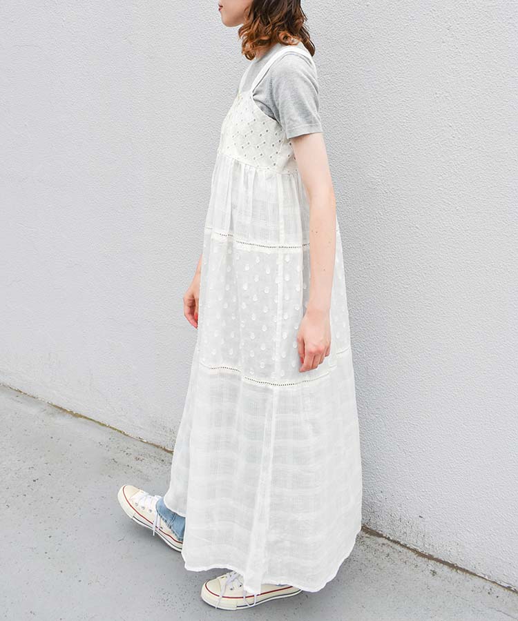 ≪SALE≫シフリー刺繍ティアードワンピース