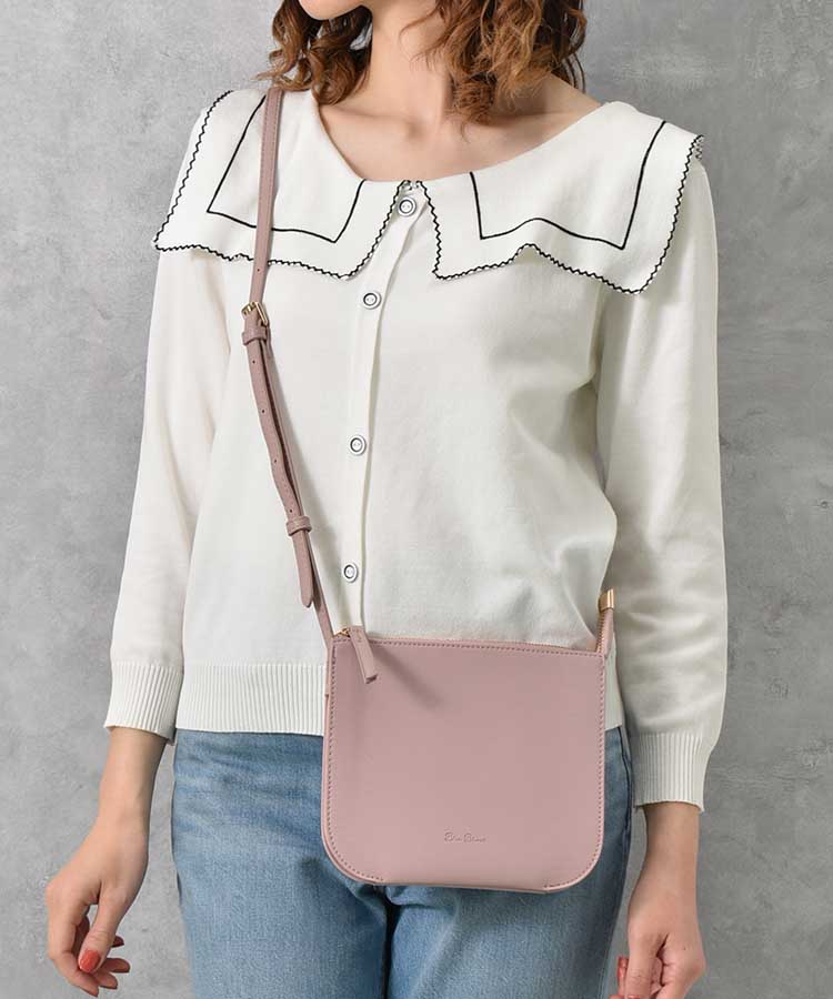 合皮三層ミニショルダー