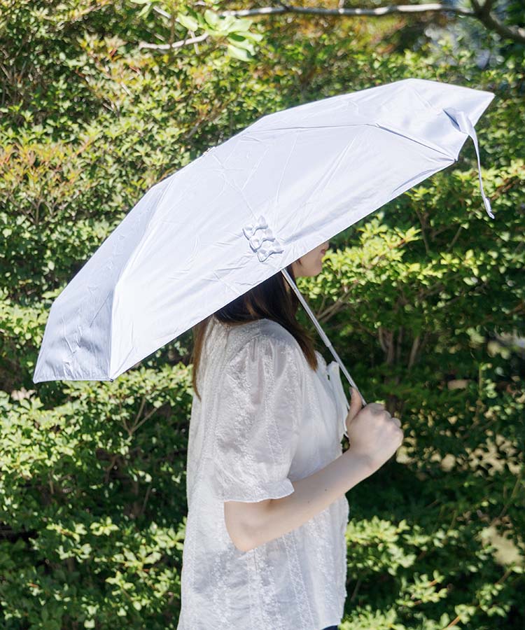 トリプルリボン晴雨兼用折りたたみ傘