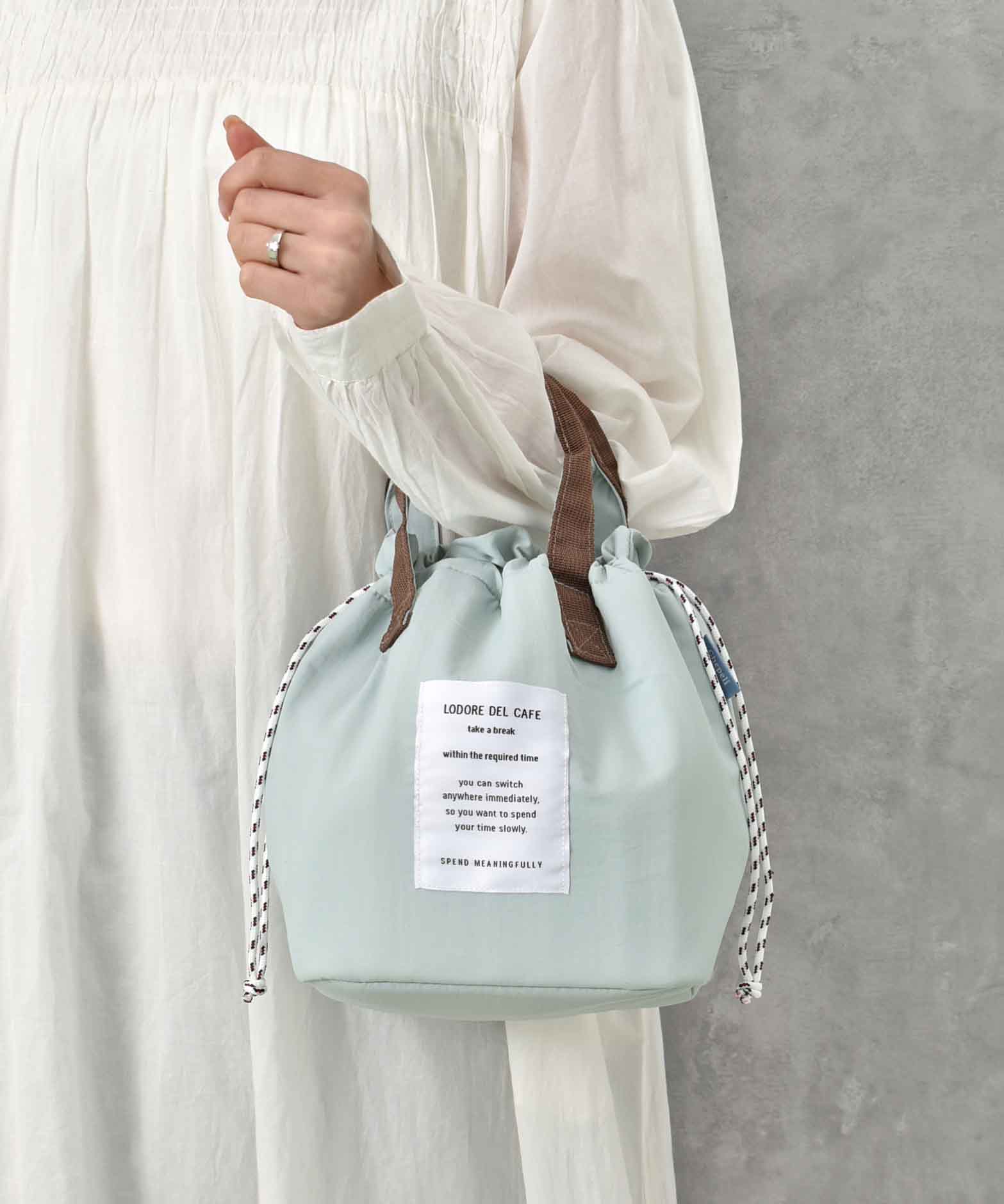 保冷巾着ランチバッグ