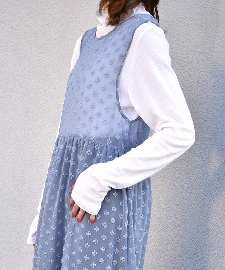 リブボトルネックロンT