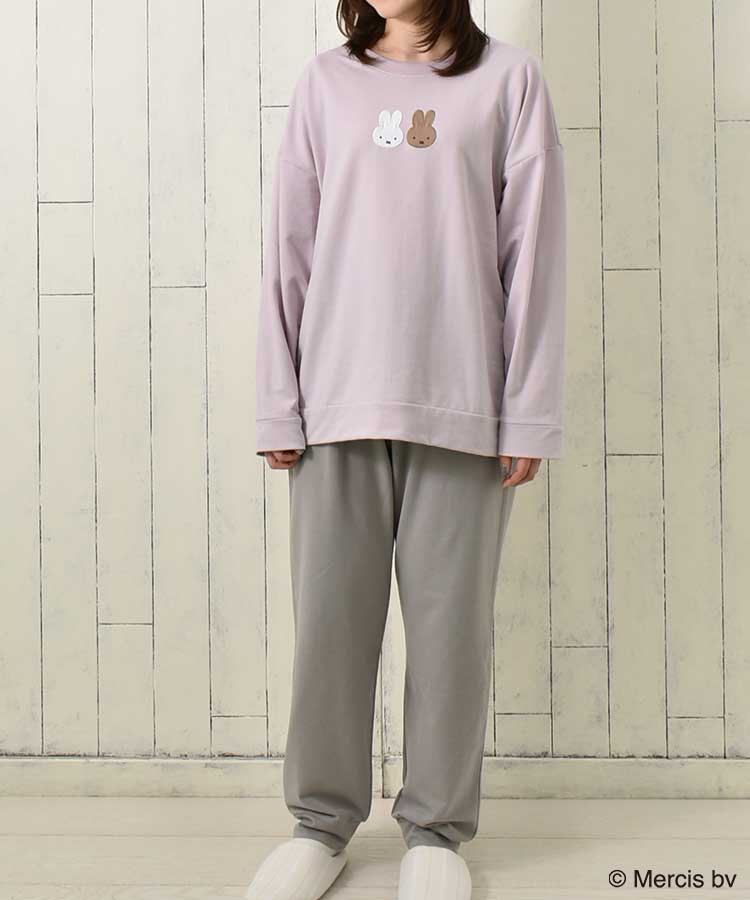 ミッフィーミニ裏毛ルームウェア上下セット