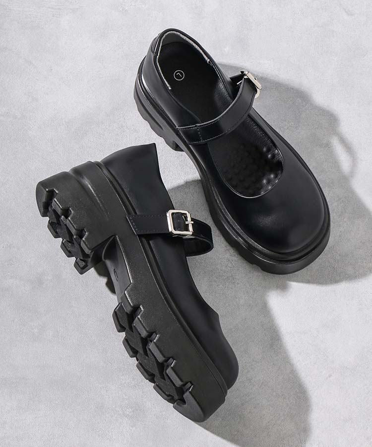 ≪SALE≫【WEB限定】ストラップ厚底シューズ