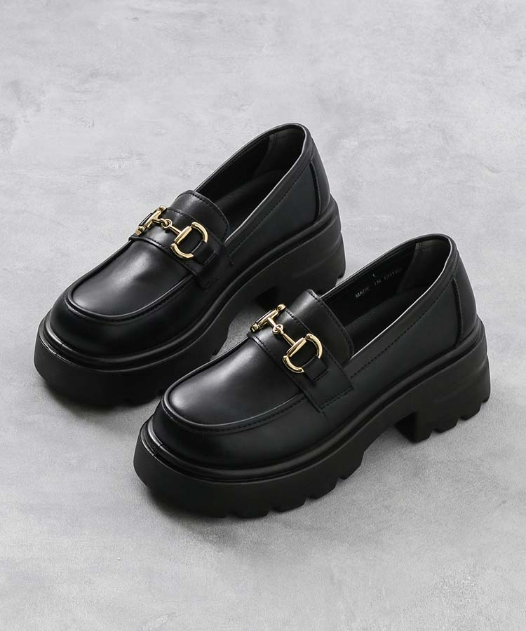 ≪SALE≫【WEB限定】ビット厚底ローファー