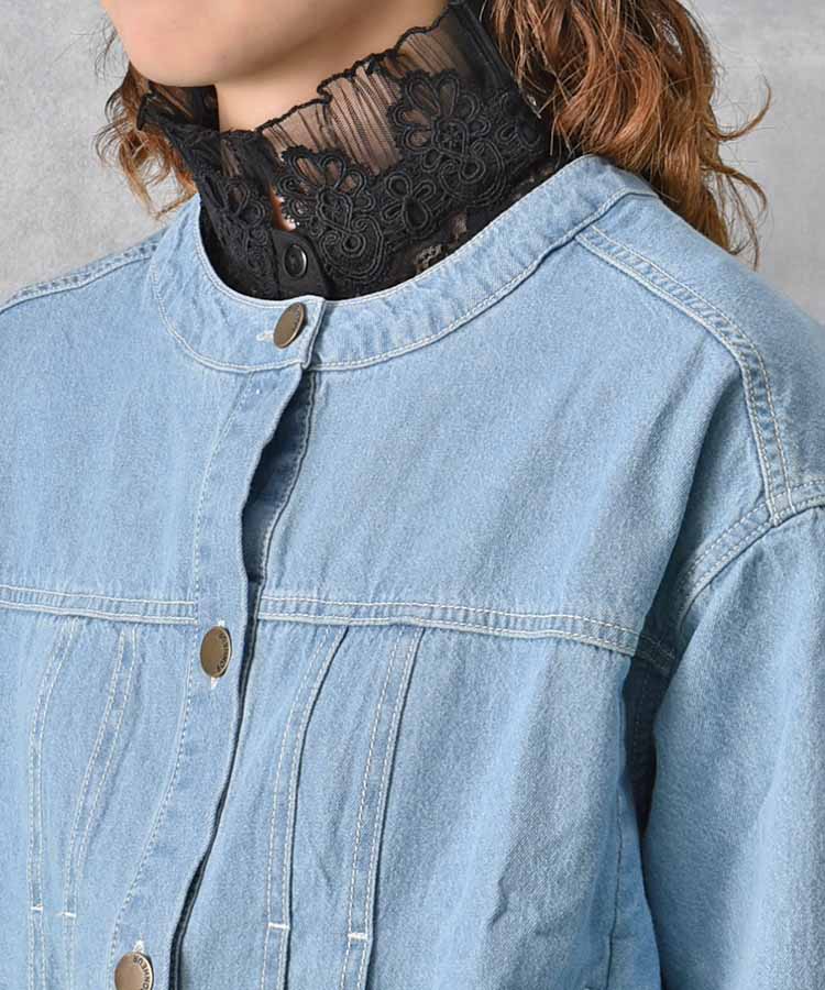 レーススタンド付け襟