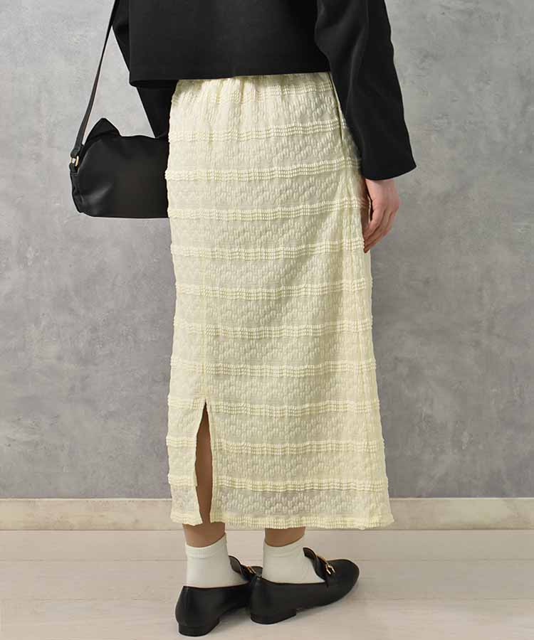 ジャガードカットソースカート