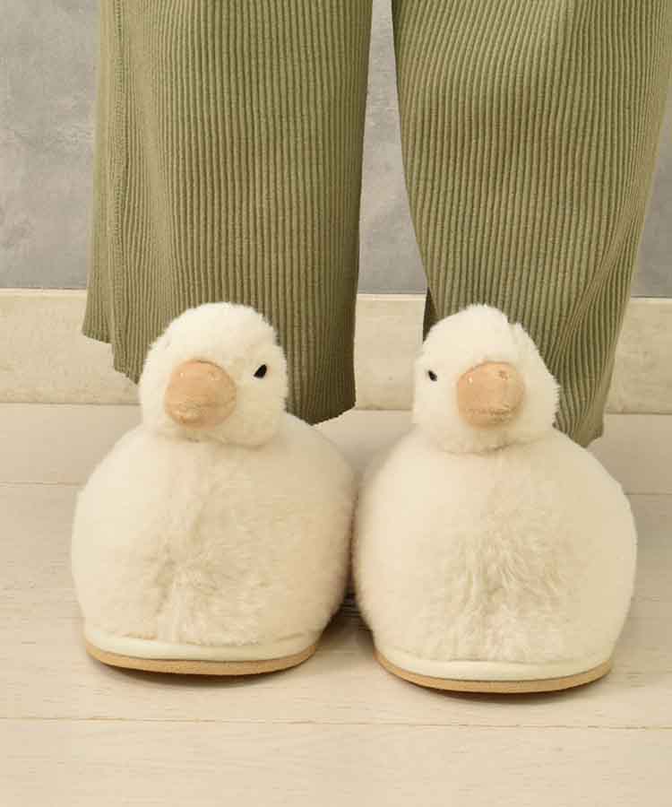 【WEB予約 4/1～順次発送】あひるダイカットスリッパ