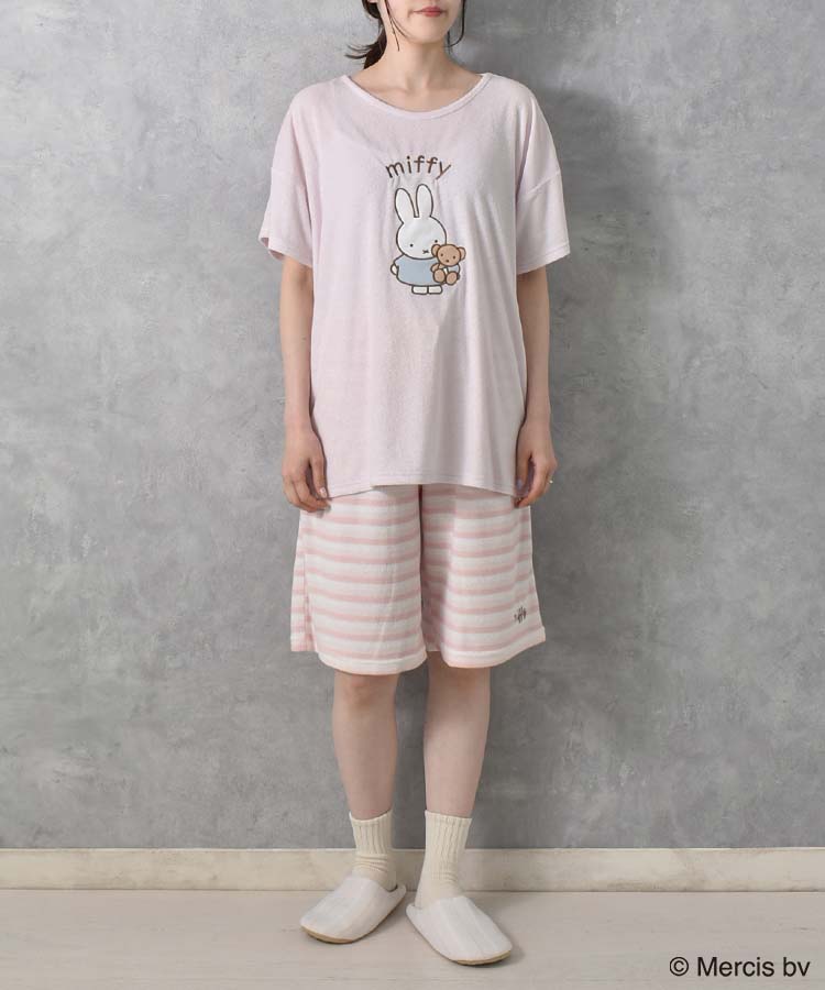 ミッフィー 半袖パイルルームウェア上下セット