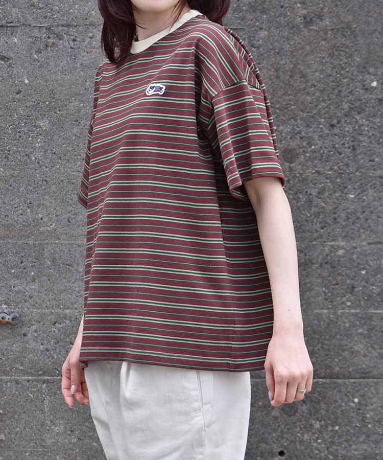 Bouncy.ワッペン付ボーダーTシャツNO2