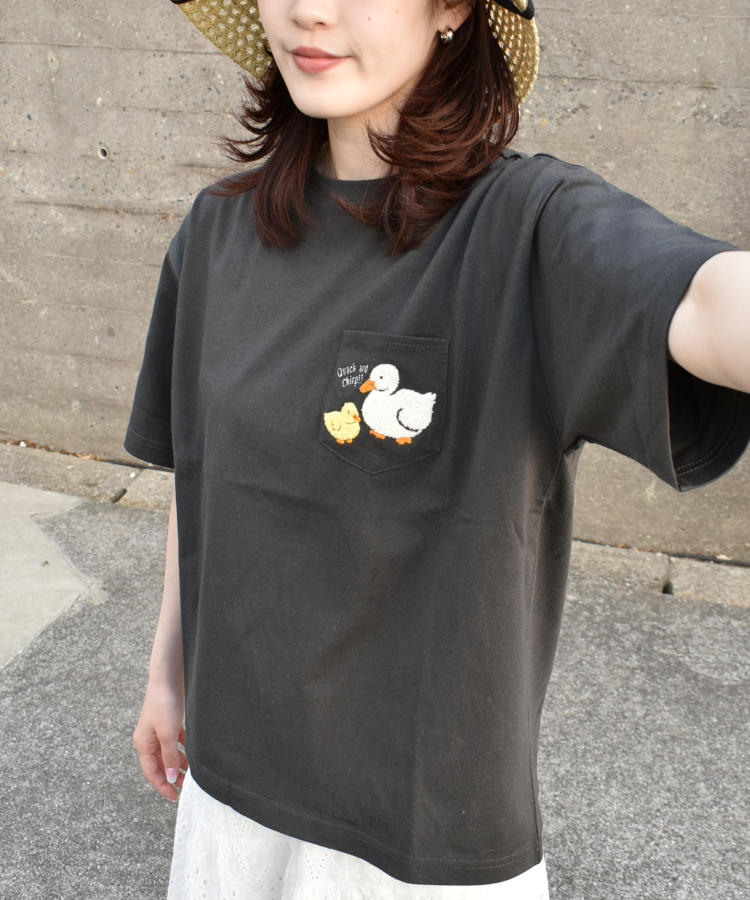 あひるの親子サガラTシャツ