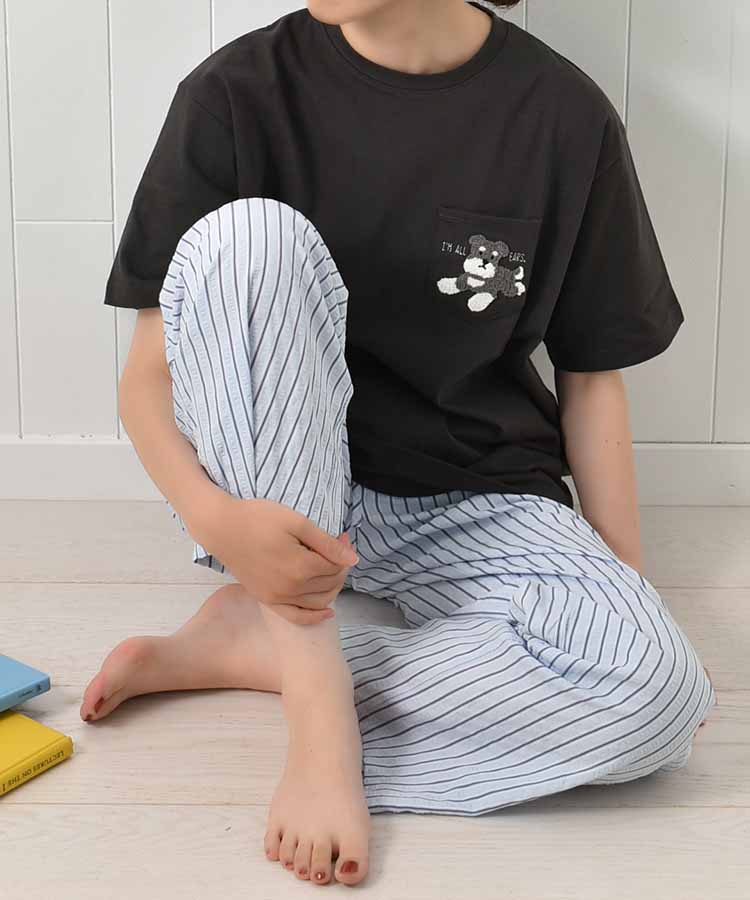 おすわりシュナウザーサガラTシャツ